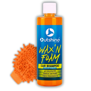 Outshine car shampoo wax foam formula