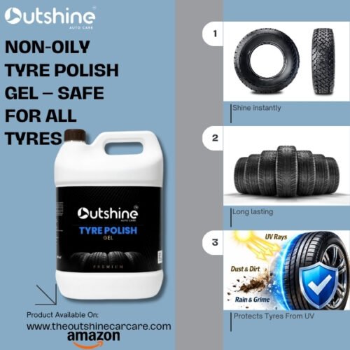 Premium Tyre Polish Gel 5L – Non-Oily Long Lasting Tyre Shine | UV Protection